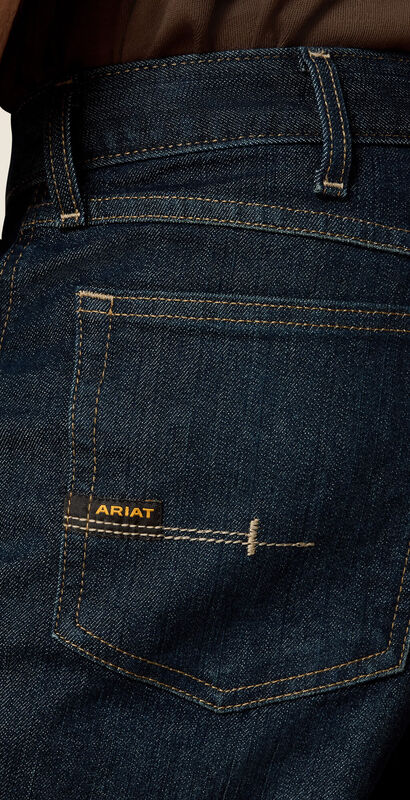 Rebar M4 Relaxed DuraStretch Basic Stackable Straight Leg Jean 02